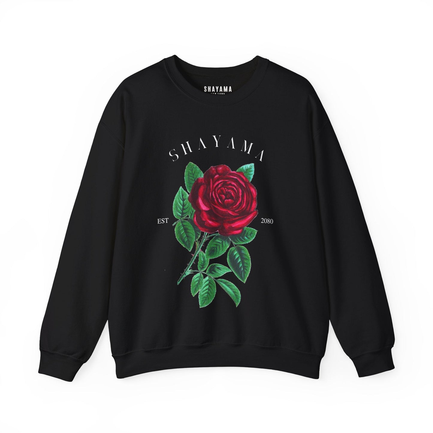 Logo and Rose Print Sweatshirt