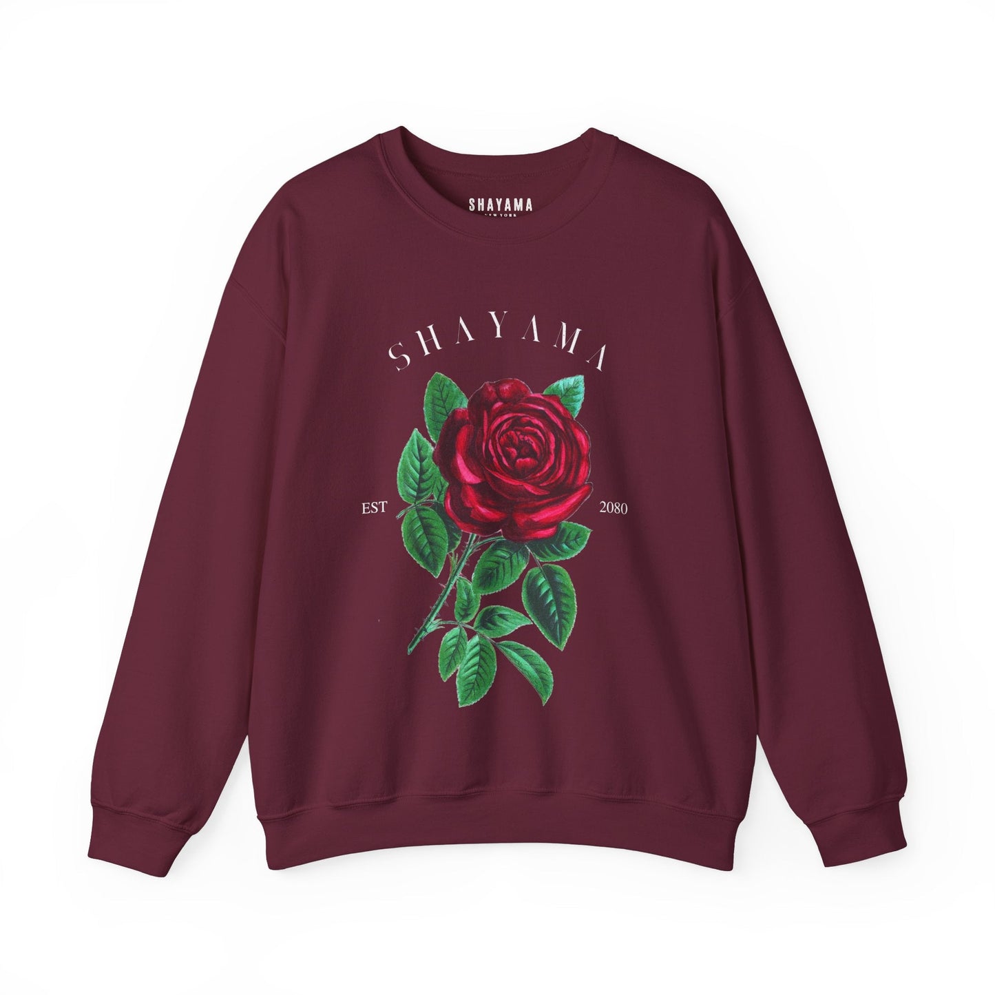 Logo and Rose Print Sweatshirt