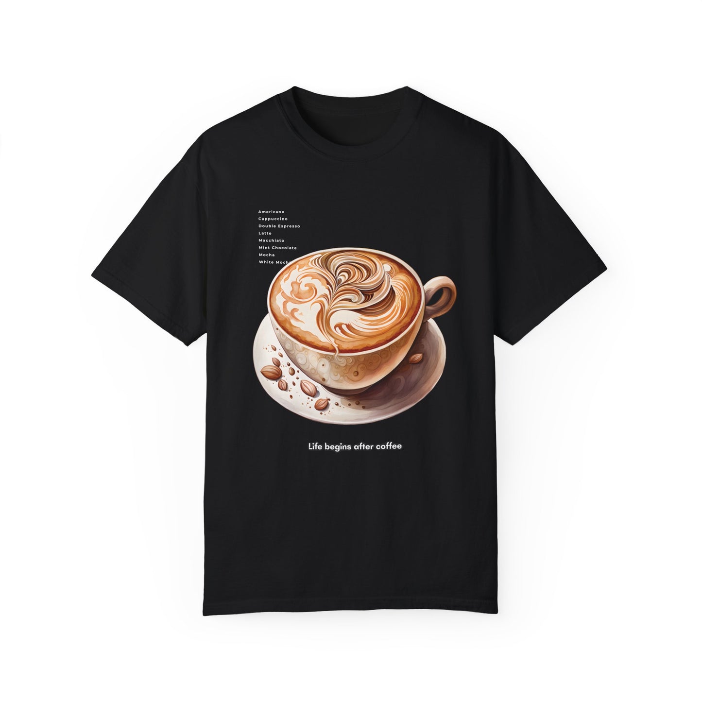 Unisex Coffee LIfe Relaxed Fit T-shirt - Ring Spun Cotton.