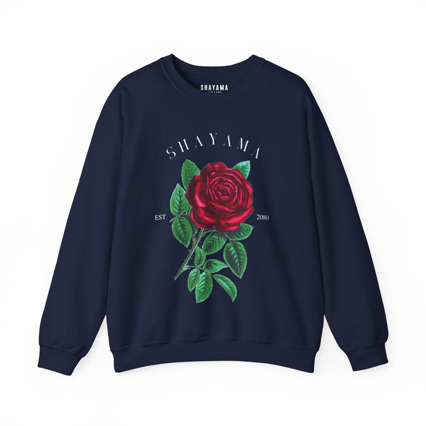 Logo and Rose Print Sweatshirt