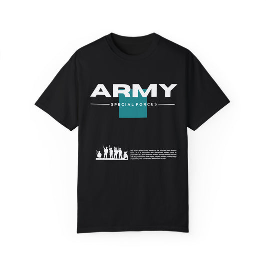 Unisex Army Print Relaxed Fit T-shirt