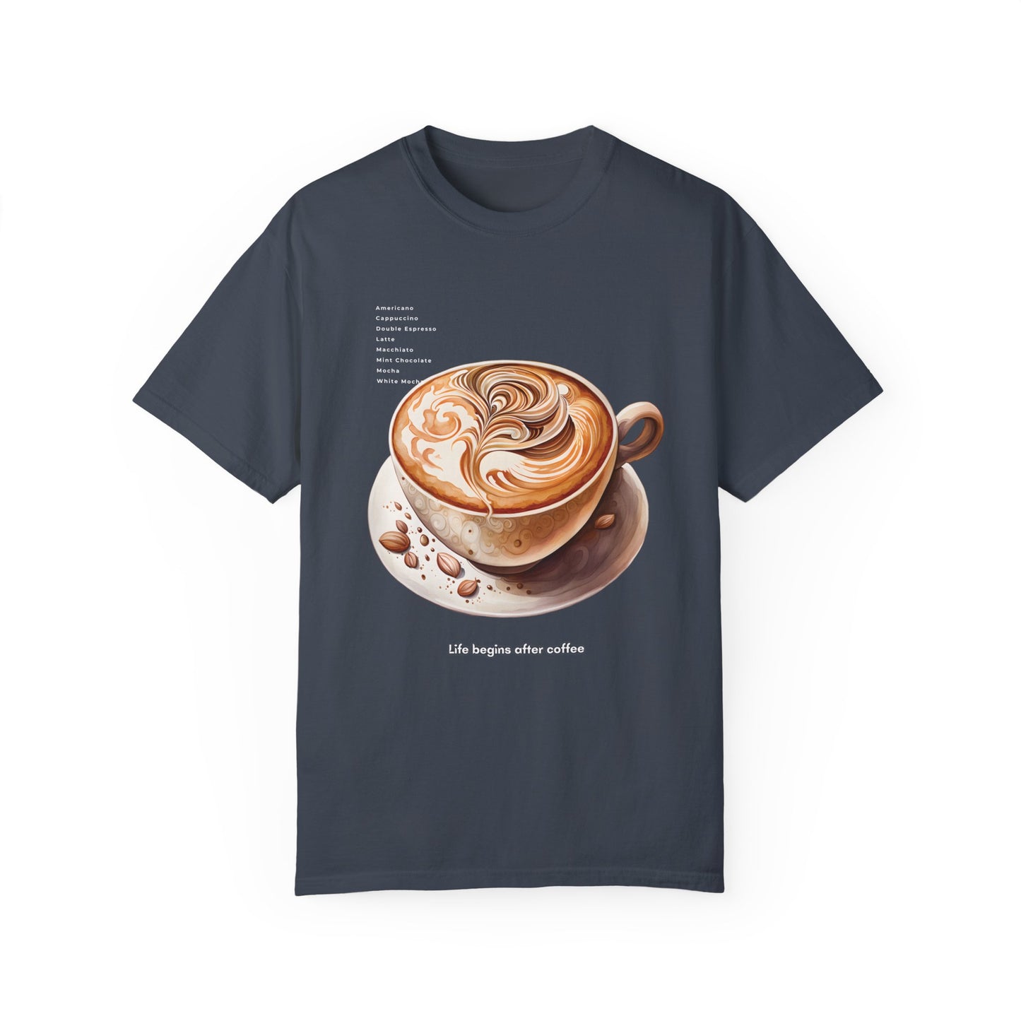 Unisex Coffee LIfe Relaxed Fit T-shirt - Ring Spun Cotton.