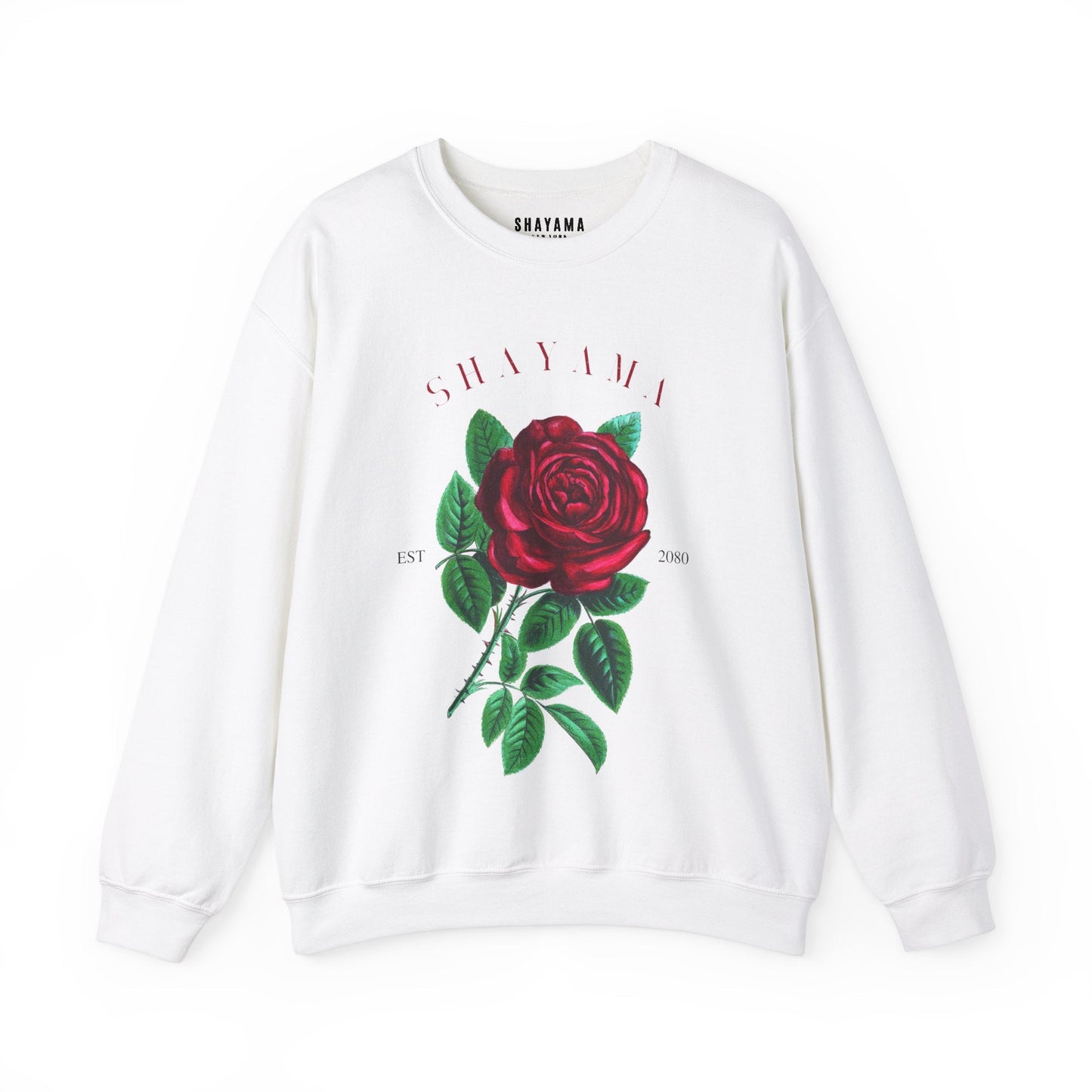 Logo and Rose Print Sweatshirt