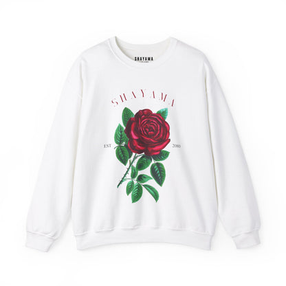 Logo and Rose Print Sweatshirt